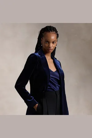 Ralph Lauren Blazer in velluto di misto seta