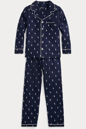 Ralph Lauren Pigiama in twill di flanella con pony