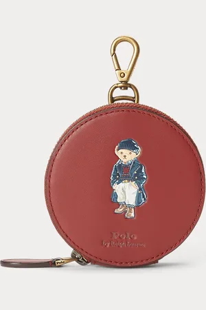 Ralph Lauren Portamonete Polo Bear in pelle