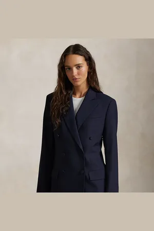 Ralph Lauren Blazer in lana con revers in seta