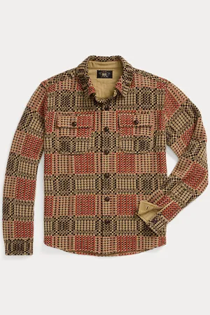 Ralph Lauren Maglia a camicia in lana jacquard