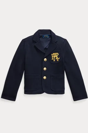 Ralph Lauren Blazer a maglia doppia con logo