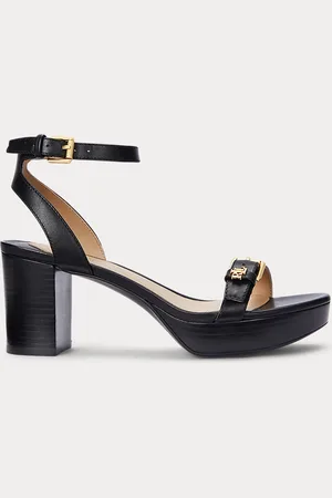 Ralph Lauren Sandali Melissah in vitello con plateau