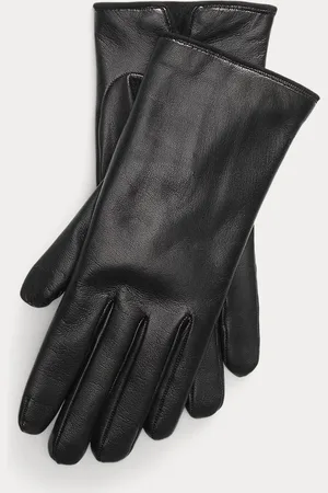 Ralph Lauren Guanti in agnello foderati in cashmere