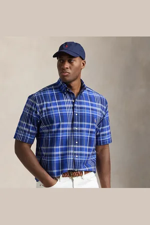 Ralph Lauren Taglie Plus - Camicia Oxford scozzese
