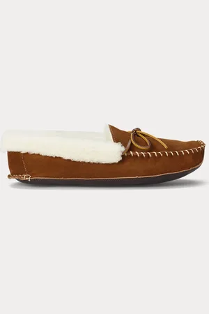 Ralph Lauren Pantofole Yarmond in camoscio