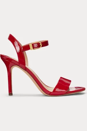 Ralph Lauren Sandali Gwen in vernice increspata
