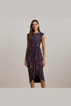 Ralph Lauren Abito in jersey stretch motivo cashmere