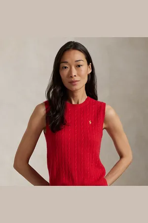 Ralph Lauren Maglia a trecce senza maniche