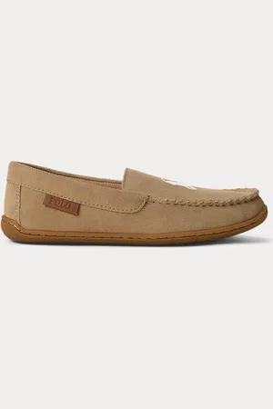 Ralph Lauren Pantofole Brenan in camoscio
