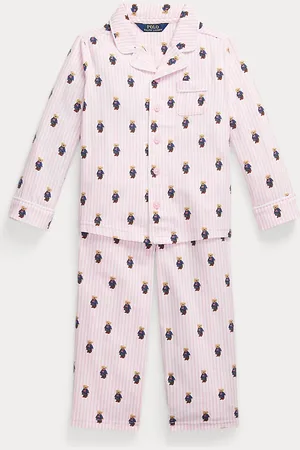 Ralph Lauren Pigiama Polo Bear in flanella di cotone