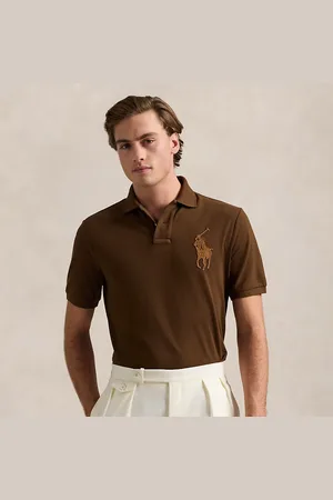 Ralph Lauren Polo in piqué pony in pelle Classic-Fit