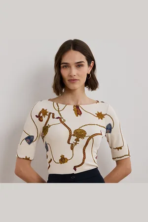 Ralph Lauren Maglietta stretch con scollo a barchetta