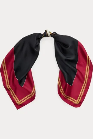 Ralph Lauren Foulard in twill di seta con stemma