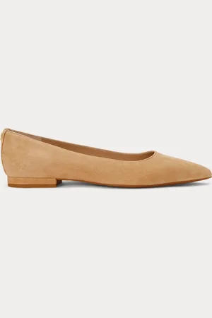 Ralph Lauren Ballerine Londyn in camoscio