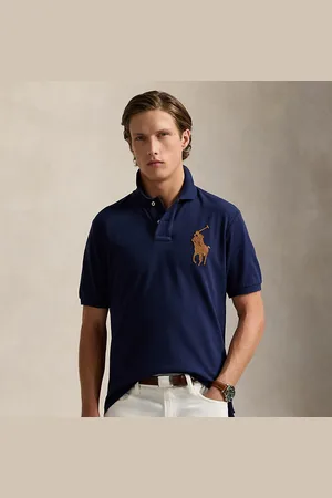 Ralph Lauren Polo in piqué pony in pelle Classic-Fit