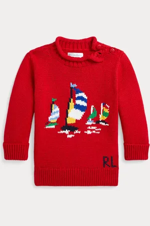 Ralph Lauren Maglia in cotone con barche a vela