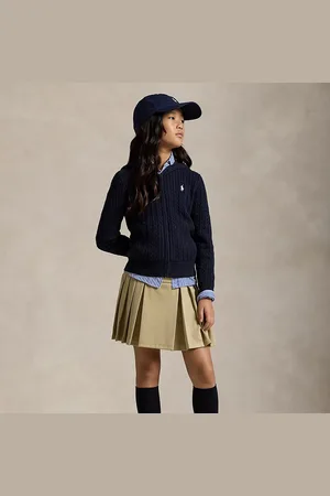 Ralph Lauren Skort in tessuto ponte a pieghe
