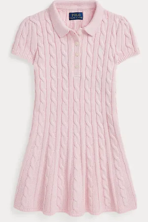 Ralph Lauren Abito polo in maglia di cotone a trecce