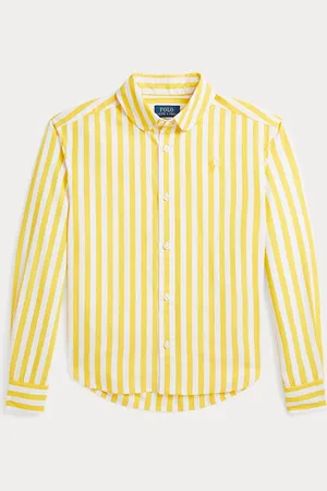 Ralph Lauren Camicia squadrata in popeline a righe