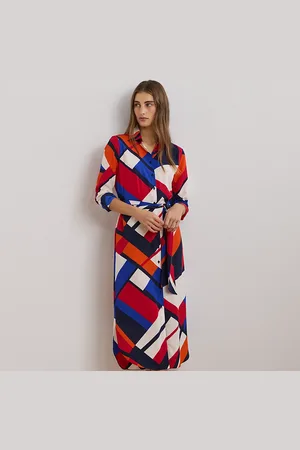 Ralph Lauren Chemisier in crêpe con stampa