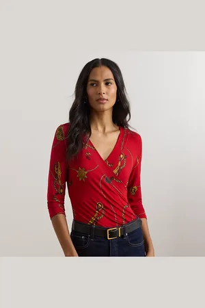 Ralph Lauren Maglia in jersey con stampa a cinghie