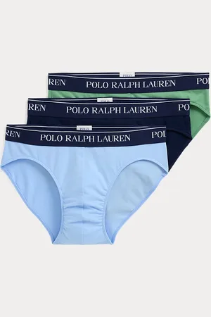 Ralph Lauren Tre paia di slip in cotone stretch