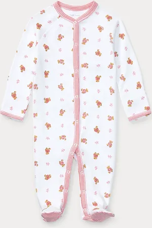 Ralph Lauren Tutina con piedini Polo Bear in cotone