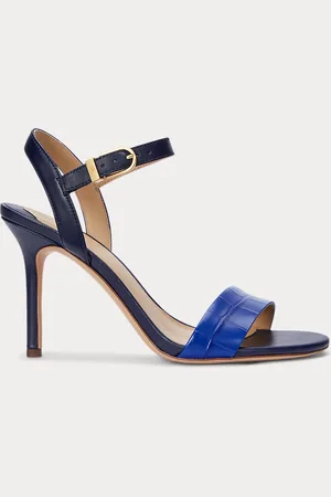 Ralph Lauren Sandali Gwen in pelle bicolore