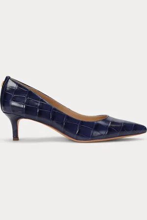 Ralph Lauren Décolleté Adrienne in pelle goffrata