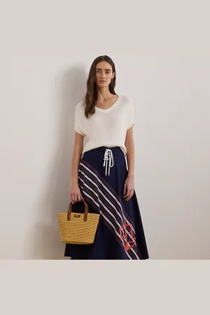 Ralph Lauren Gonna media in twill con lacci