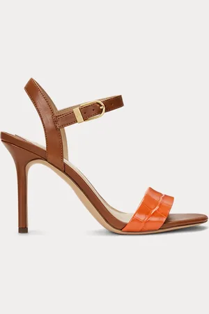 Ralph Lauren Sandali Gwen in pelle bicolore