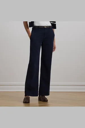 Ralph Lauren Pantaloni a gamba larga twill di cotone