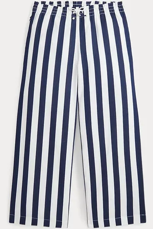 Ralph Lauren Pantaloni in dobby di cotone a righe