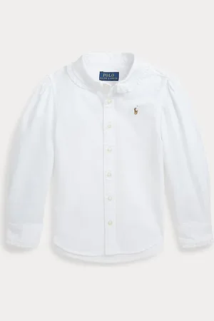 Ralph Lauren Camicia Oxford in cotone con volant