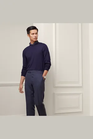 Ralph Lauren Pantaloni Gregory in seta e lino