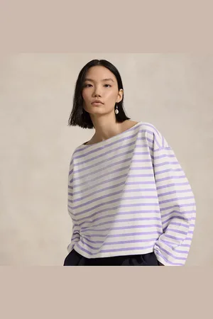 Ralph Lauren Maglietta a righe con scollo a barchetta