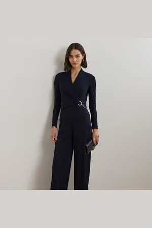 Ralph Lauren Tuta con scollo a V incrociato e catena