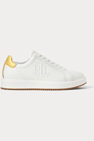 Ralph Lauren Sneaker Ainsley in pelle metallizzata