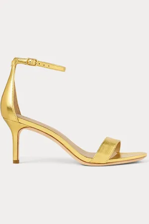 Ralph Lauren Sandali Allie metallizzati tacco medio