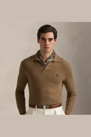 Ralph Lauren Maglia in lana e cotone con colletto