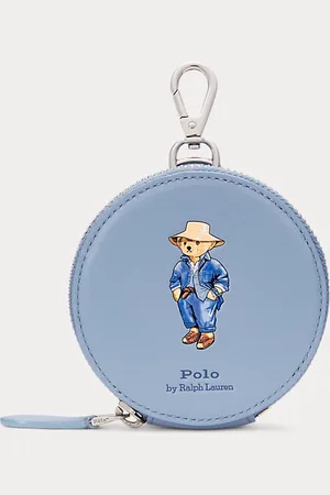 Ralph Lauren Portamonete Polo Bear in pelle