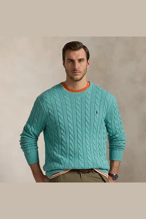 Ralph Lauren Taglie Plus - Maglia in cotone a trecce
