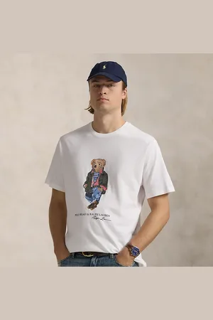Ralph Lauren Taglie Plus - Maglietta Polo Bear in jersey