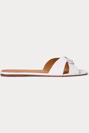 Ralph Lauren Sandali in pelle martellata con anello