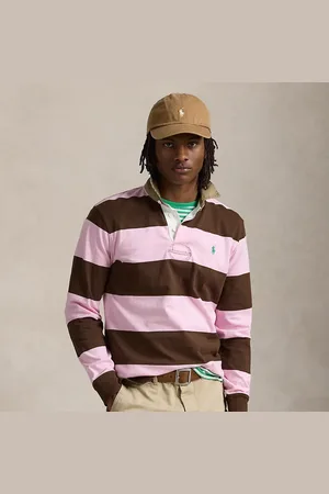 Ralph Lauren Maglia rugby con collo kaki Classic-Fit