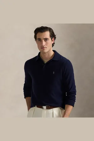 Ralph Lauren Maglia in lana e cotone con colletto