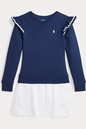 Ralph Lauren Abito in spugna con gonna in tessuto
