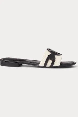 Ralph Lauren Ciabatte Alegra in tela e pelle