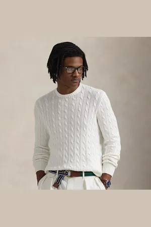 Ralph Lauren Maglia a girocollo in cotone a trecce